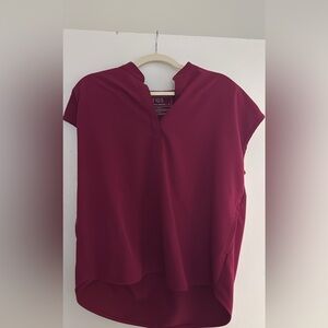 Figs Women's Plum Top & straight leg pants